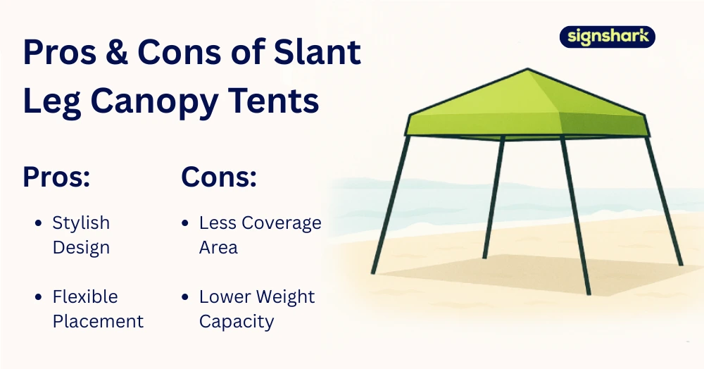 Pros and Cons of Slant Leg canopy tents